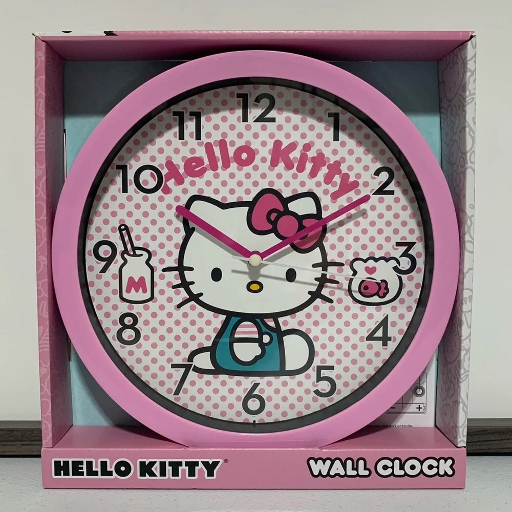 Hello Kitty by Sanrio Analog Wall Clock-New in Box